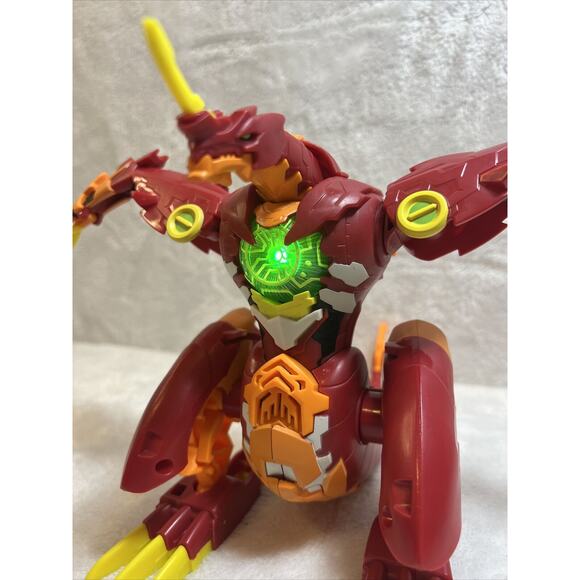 Bakugan Dragonoid Maximus 8-Inch Figure Lights Sounds Battle Planet working RARE - Picture 1 of 14
